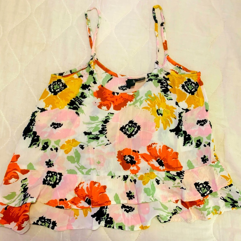Volcom Women’s Summer Floral Print Tank Top Size XS